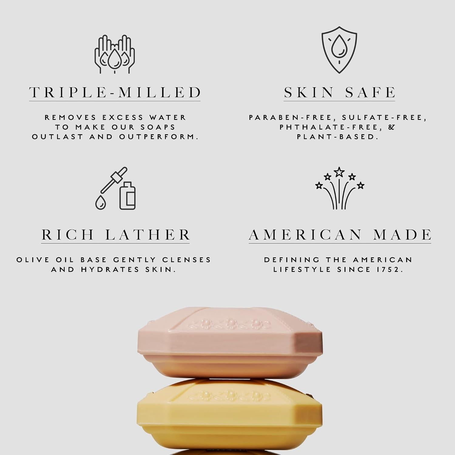 Jabón Natural Caswell-Massey Elixir de Amor 99.22g - Aroma Floral