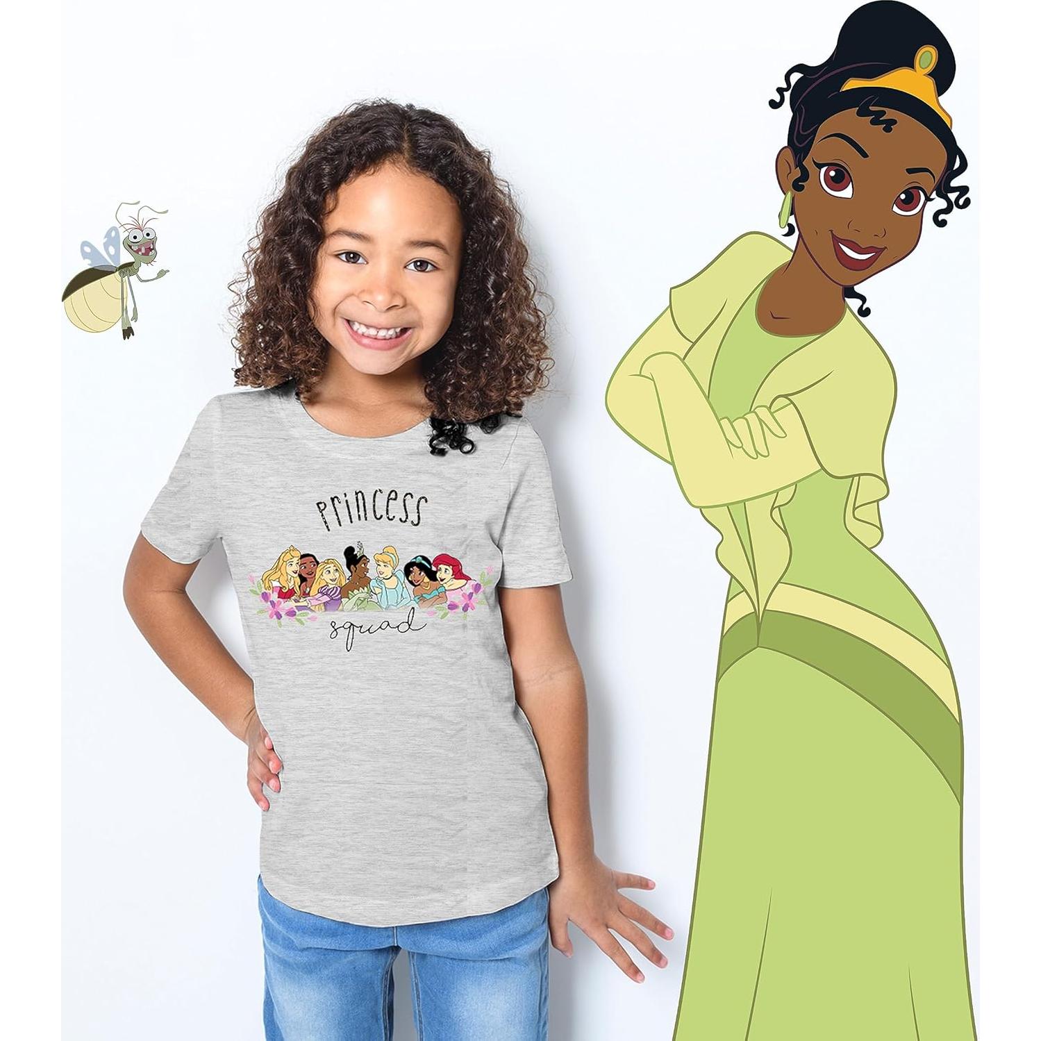 Camiseta Princesa Disney Niñas 3 Piezas Algodón Brillante