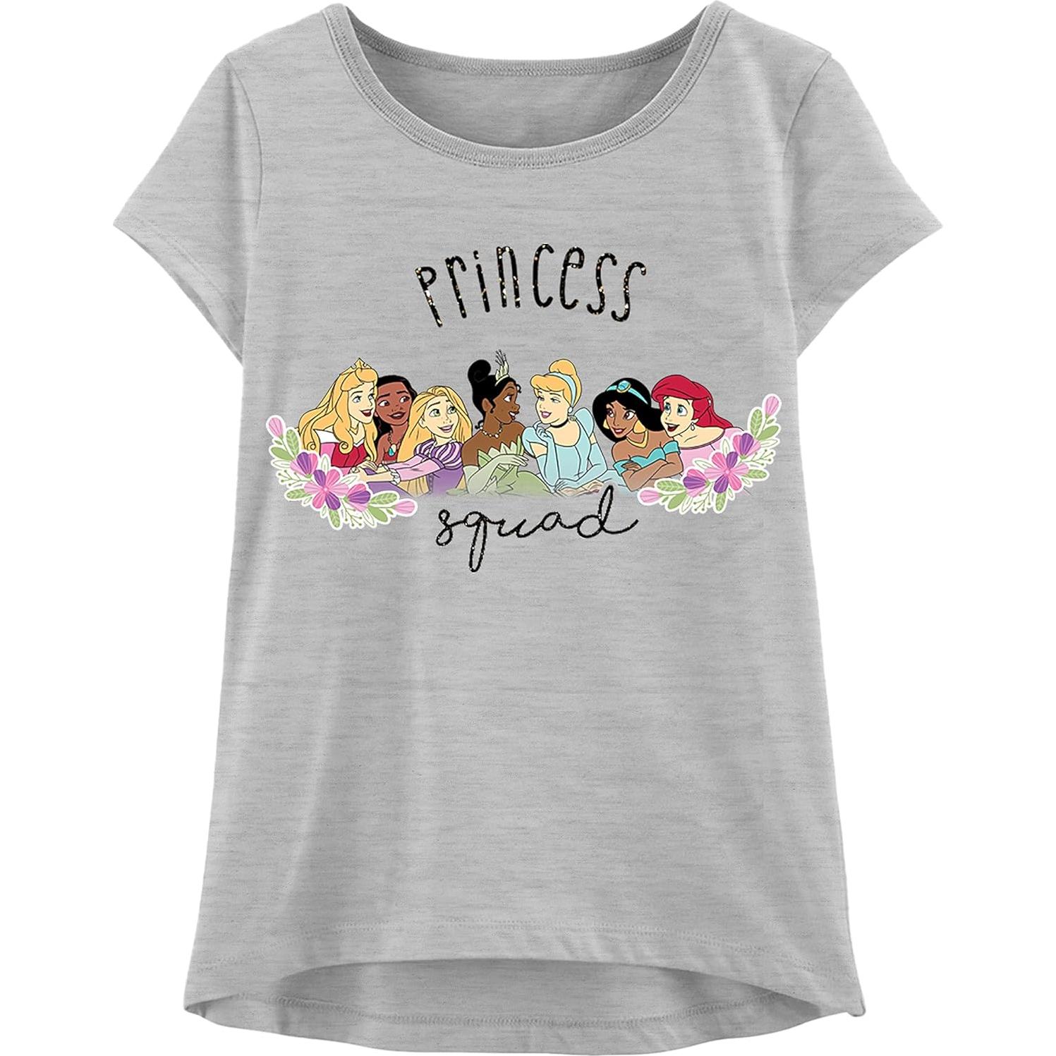 Camiseta Princesa Disney Niñas 3 Piezas Algodón Brillante