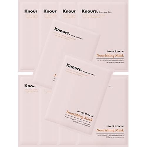 Máscara Nutritiva e Hidratante Knours con Agua de Rosa 10 Unidades