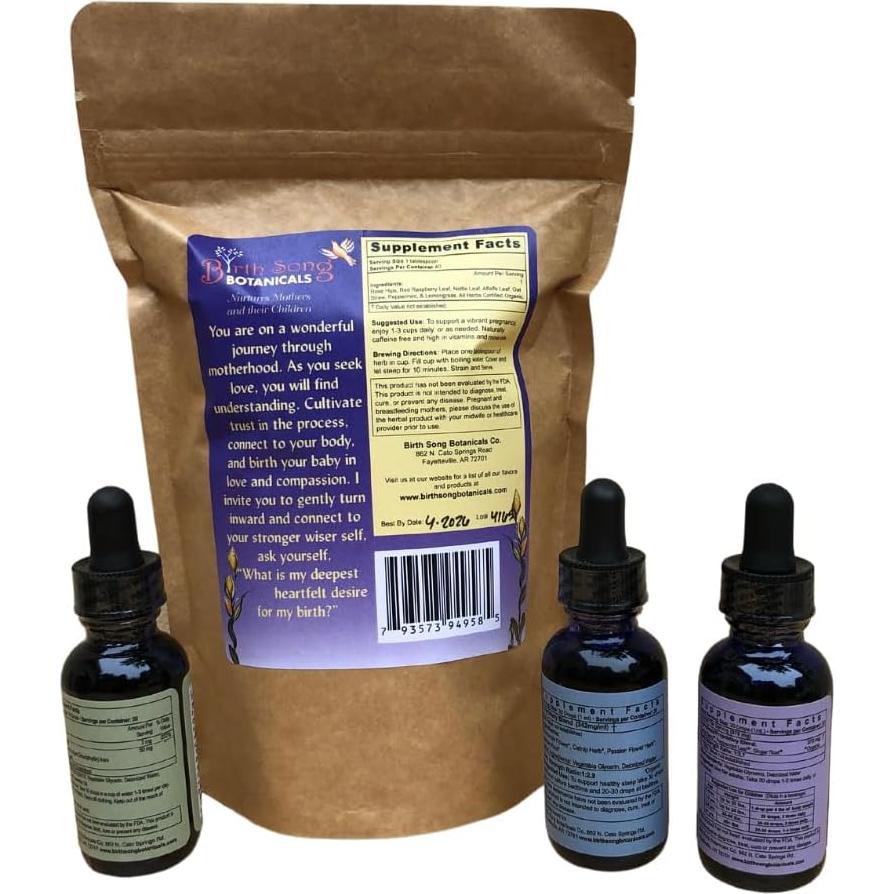 Juego de Regalo Herbal para Embarazo Birth Song Botanicals