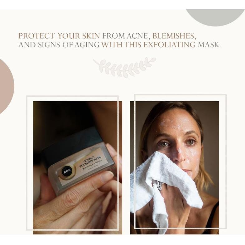Máscara Pulidora Quench RBA Skincare 50ml Exfoliante Natural