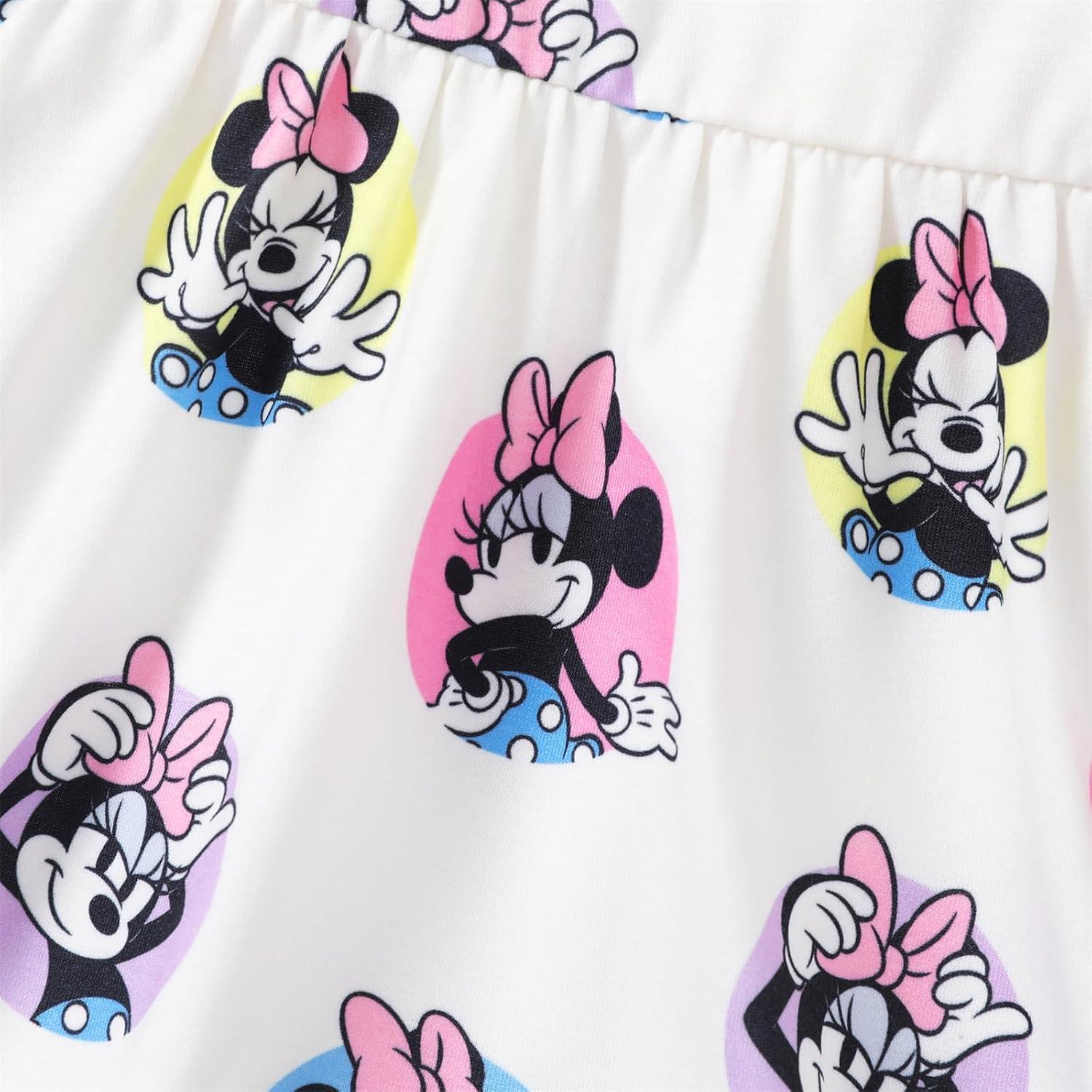 Vestido de Verano para Niña Disney Minnie 3-4T Mangas Voladas