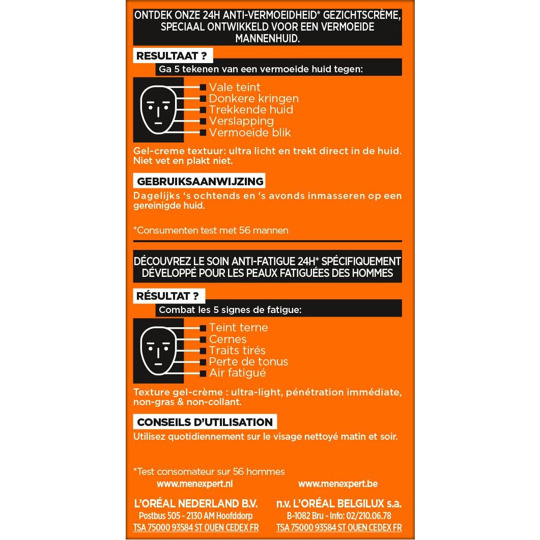 Loción Hidratante Diaria Anti-Fatiga L'Oreal Men Expert 45g