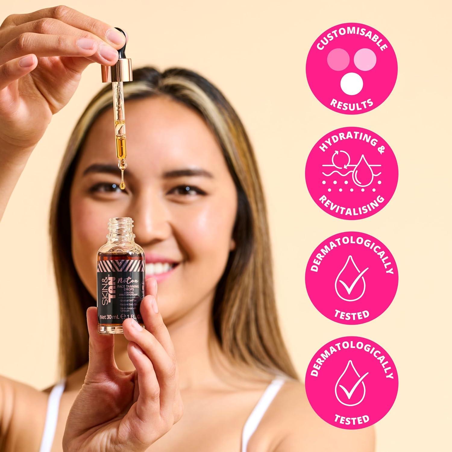 Suero Hidratante Facial Skinny Tan Notox con Colágeno Vegano 28g