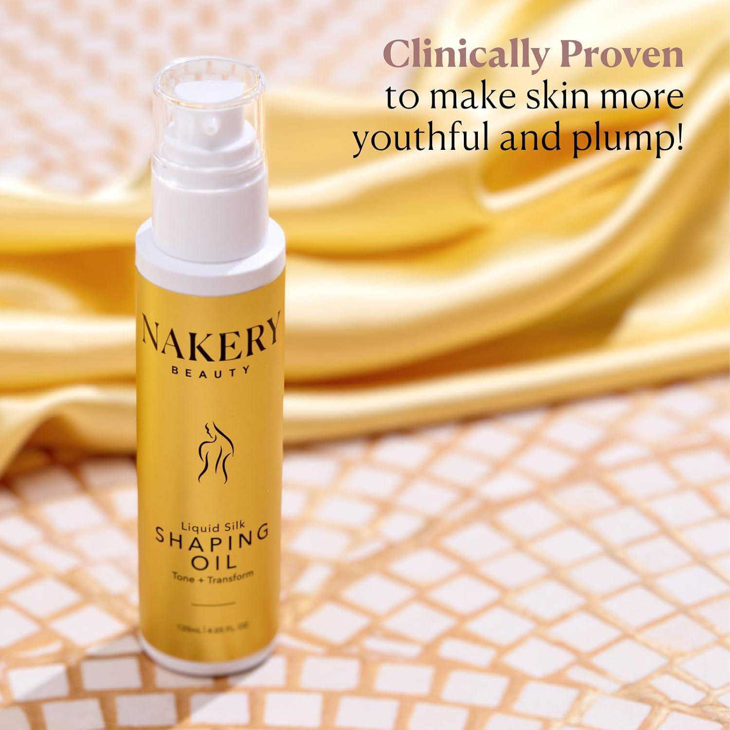 Aceite Corporal de Seda Nakery - Hidratante y Reafirmante 140g