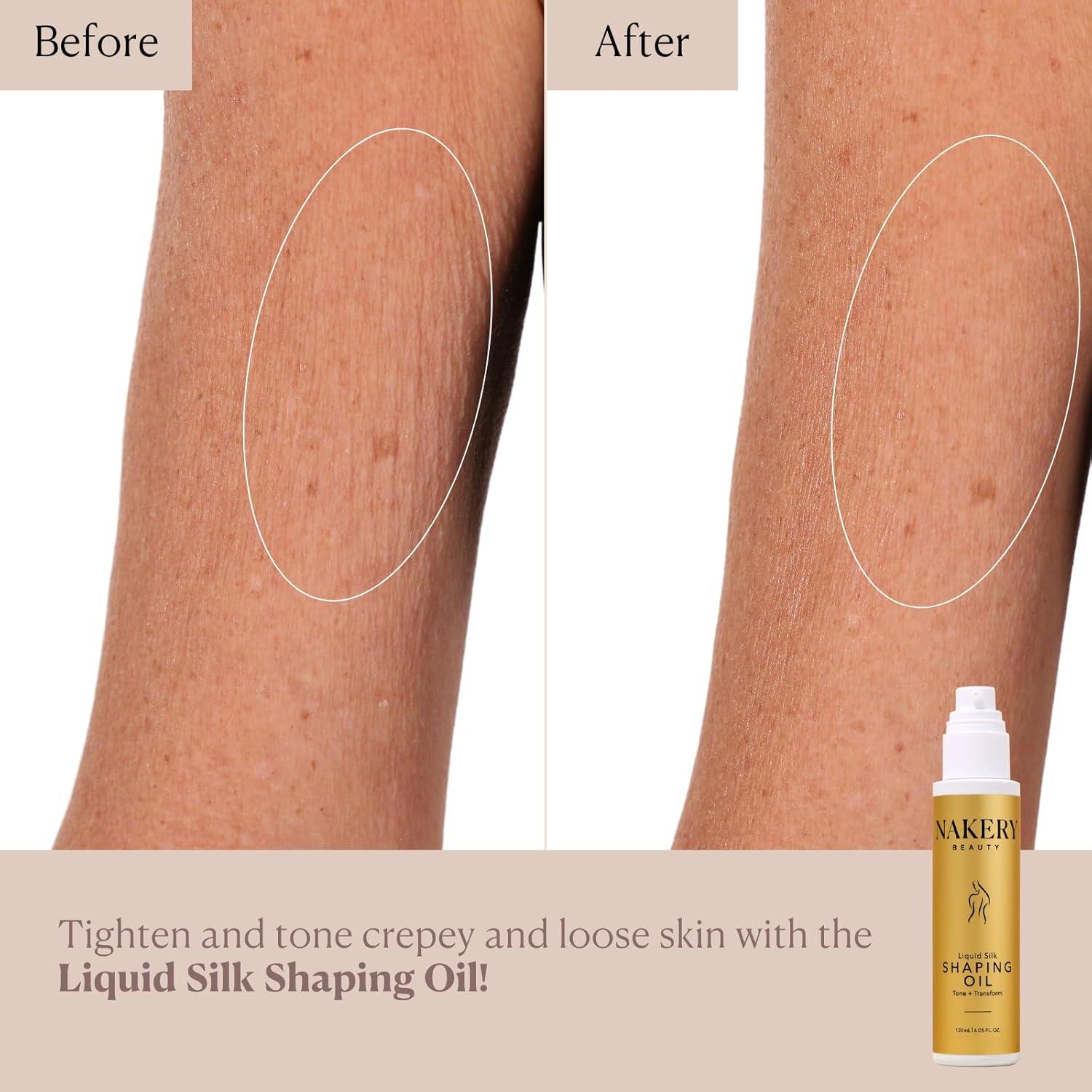 Aceite Corporal de Seda Nakery - Hidratante y Reafirmante 140g