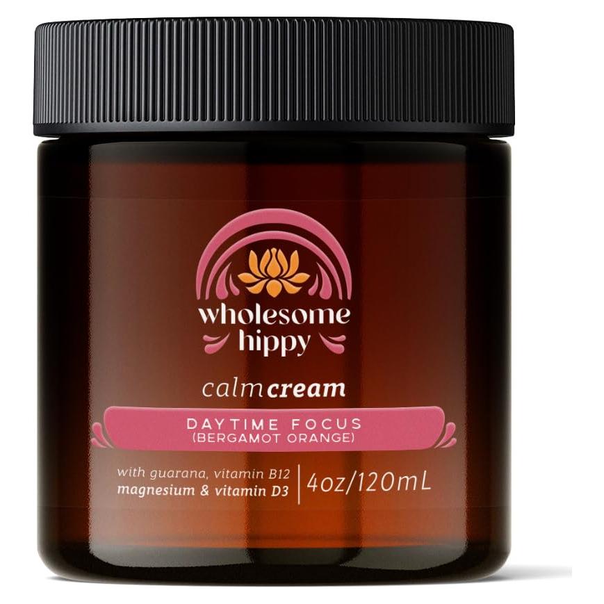 Crema Calmante Wholesome Hippy 100% Natural 113g - Magnesio y Vitamina B12
