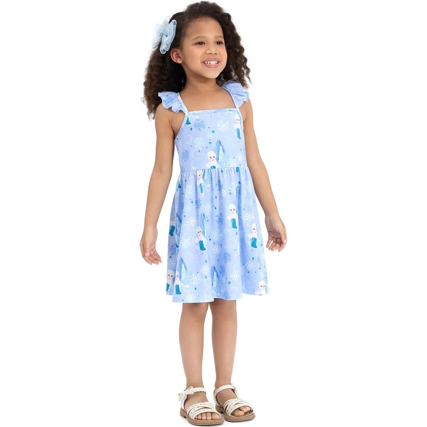 Vestido de Verano Niña Disney Princesa Elsa 3T Azul
