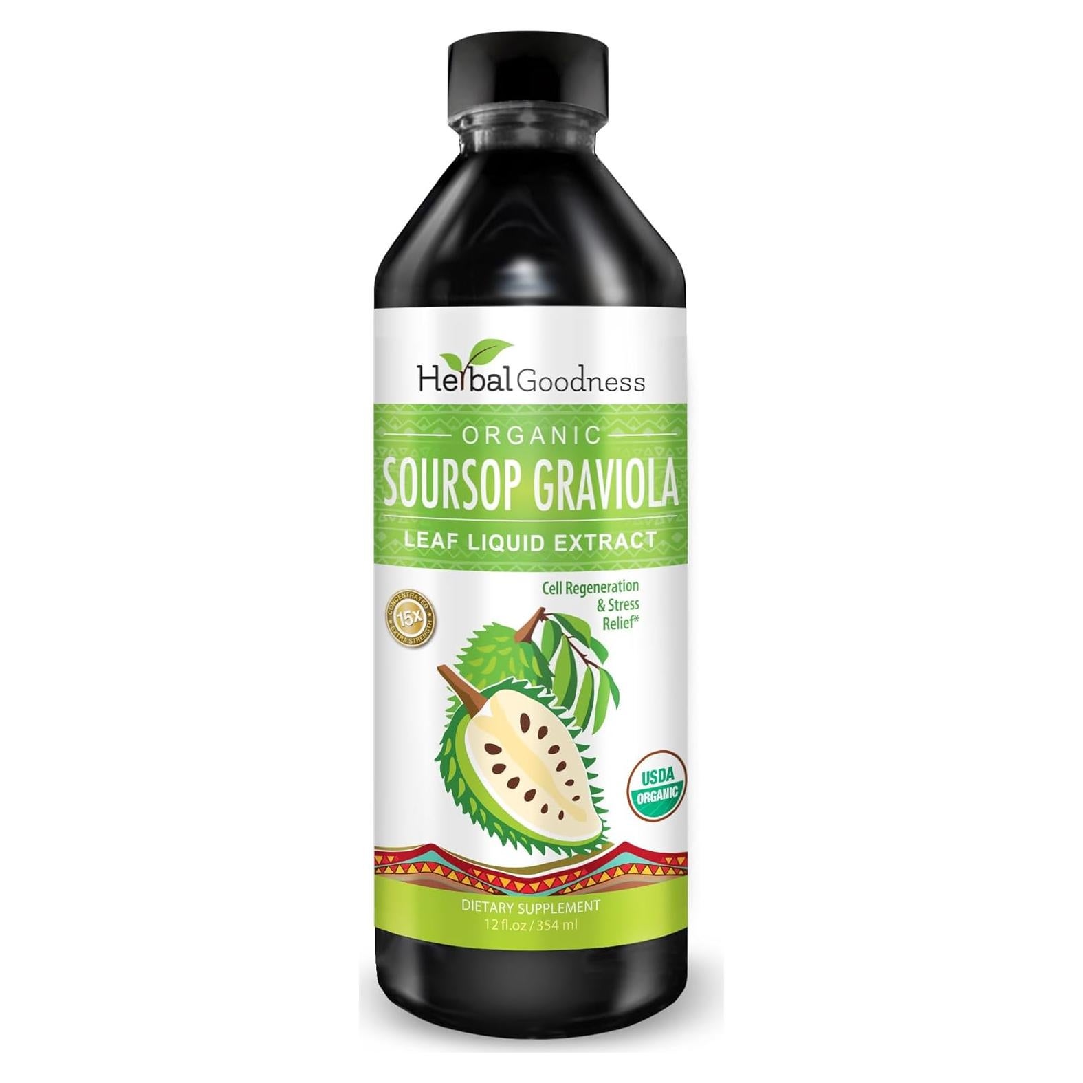 Extracto de Hoja de Graviola Herbal Goodness 355 ml - Suplemento Inmunológico