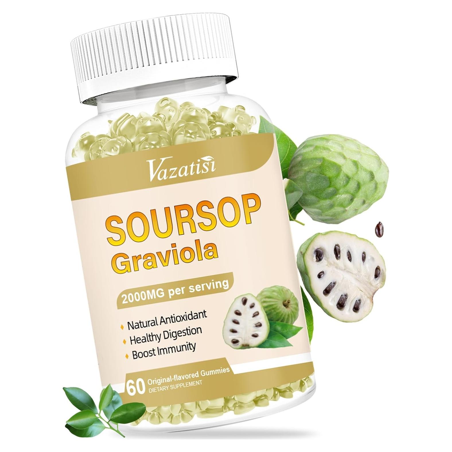 Gomas de Graviola Vazatisi 60 Unidades - Veganas y Sin Azúcar