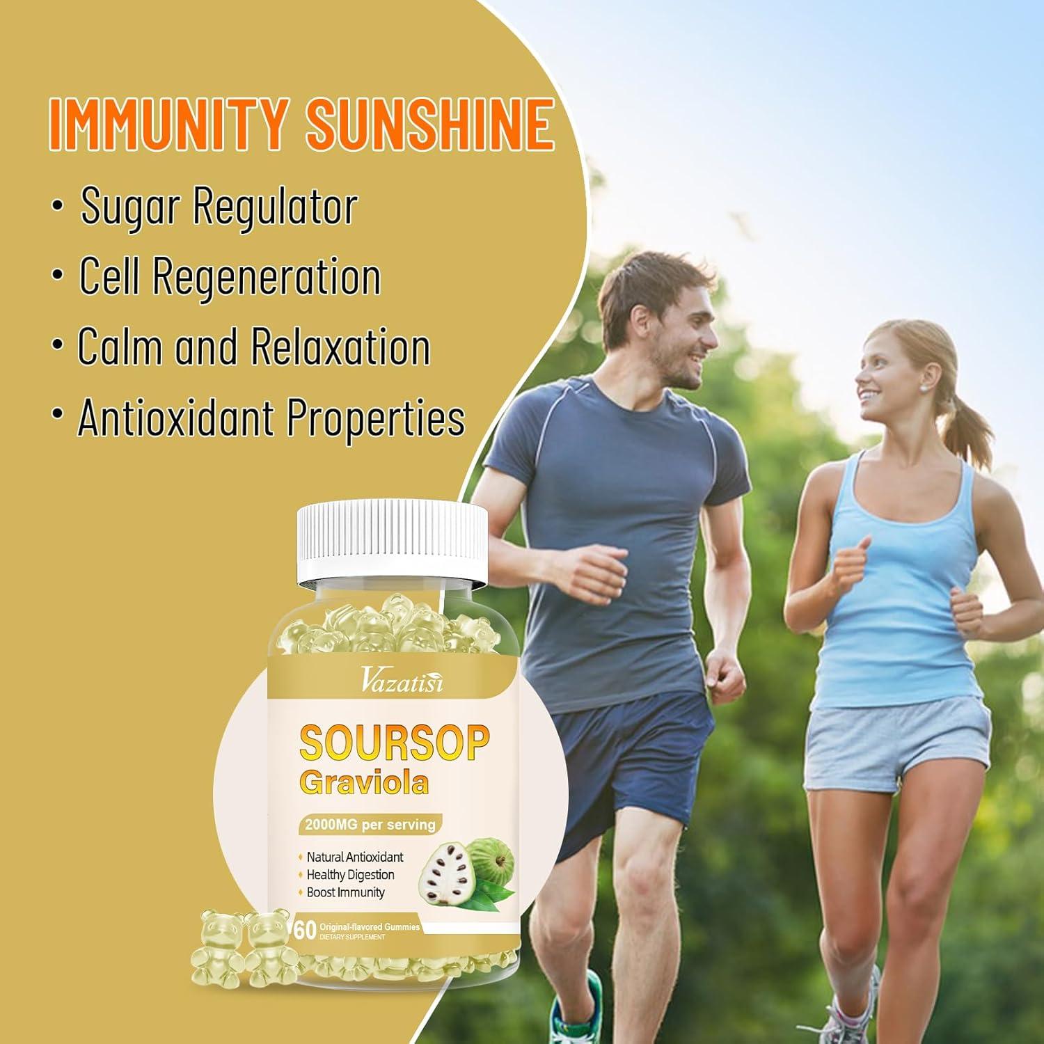 Gomas de Graviola Vazatisi 60 Unidades - Veganas y Sin Azúcar