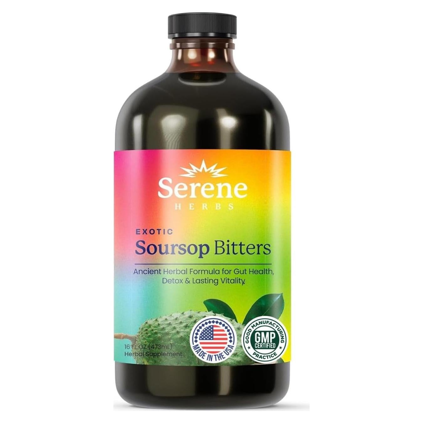 Líquido Amargo de Guanábana Serene Herbs 473 ml - Salud Digestiva