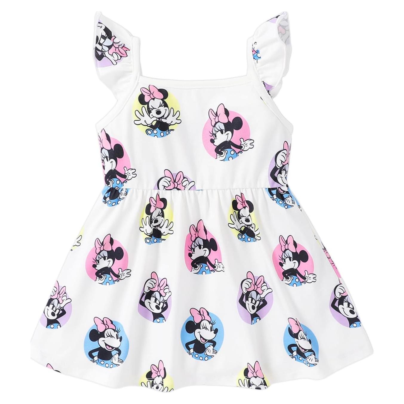 Vestido de Verano para Niña Disney Minnie 2T Mangas Voladas