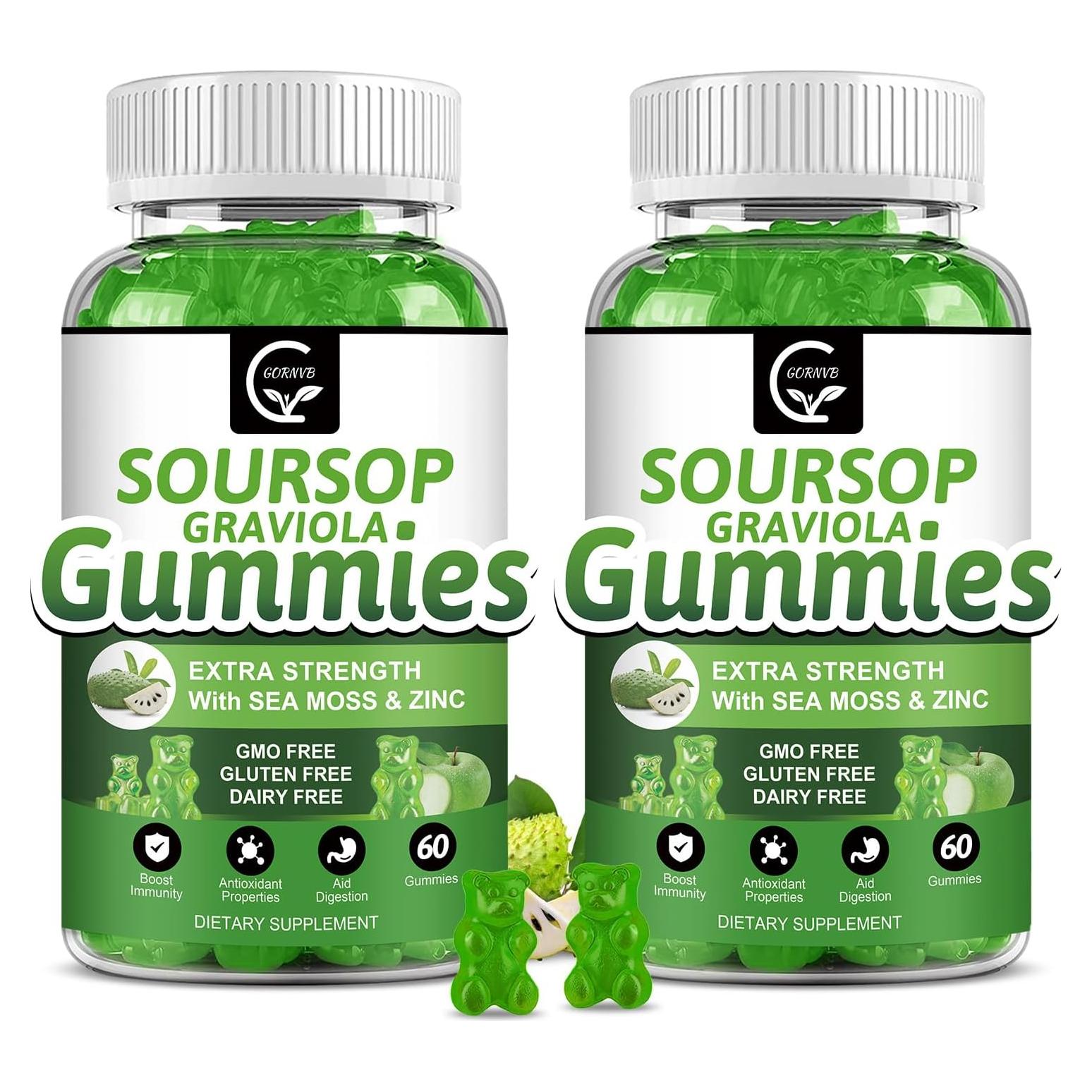 Gomitas de Graviola Soursop GORNVB 120 Unidades 2200mg