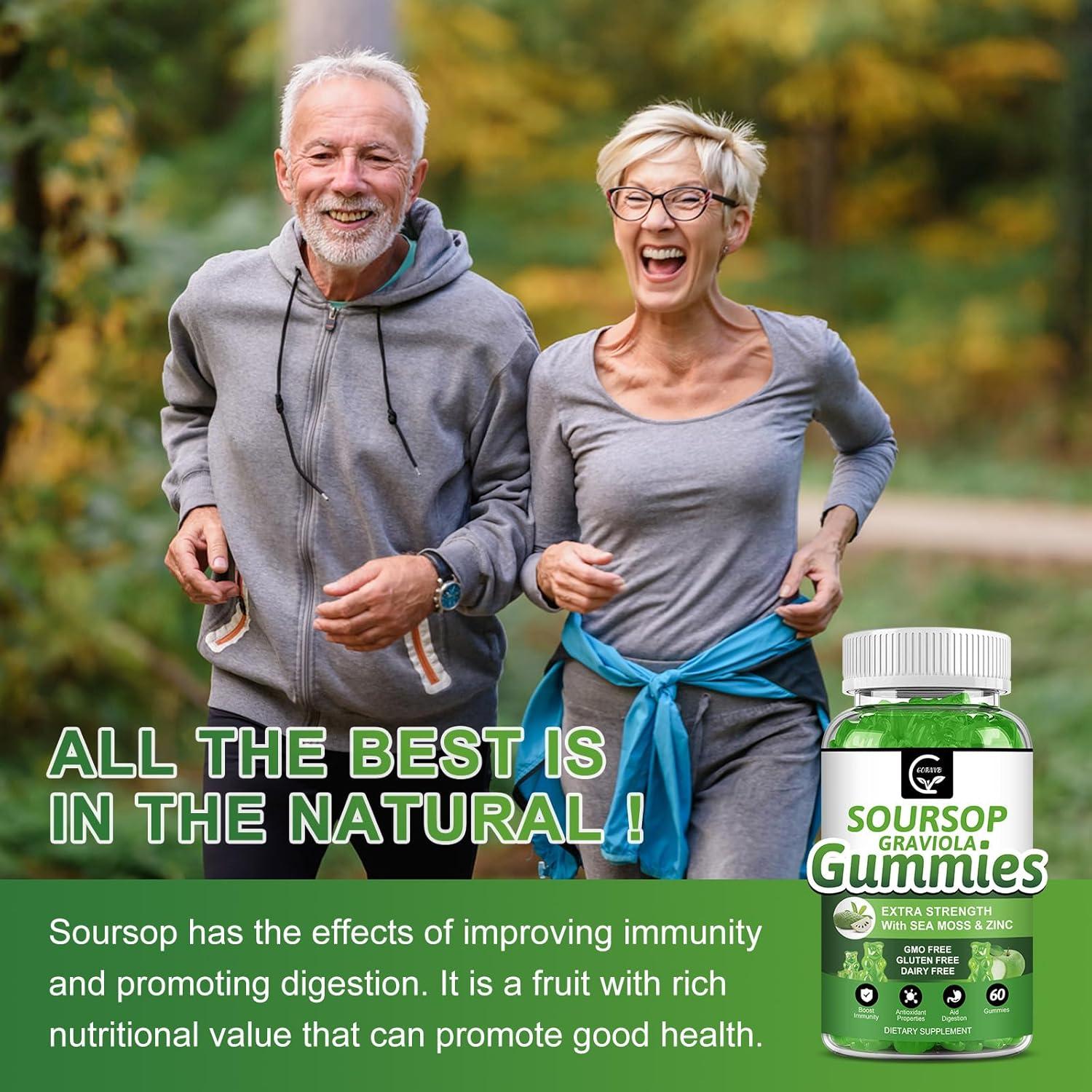 Gomitas de Graviola Soursop GORNVB 120 Unidades 2200mg