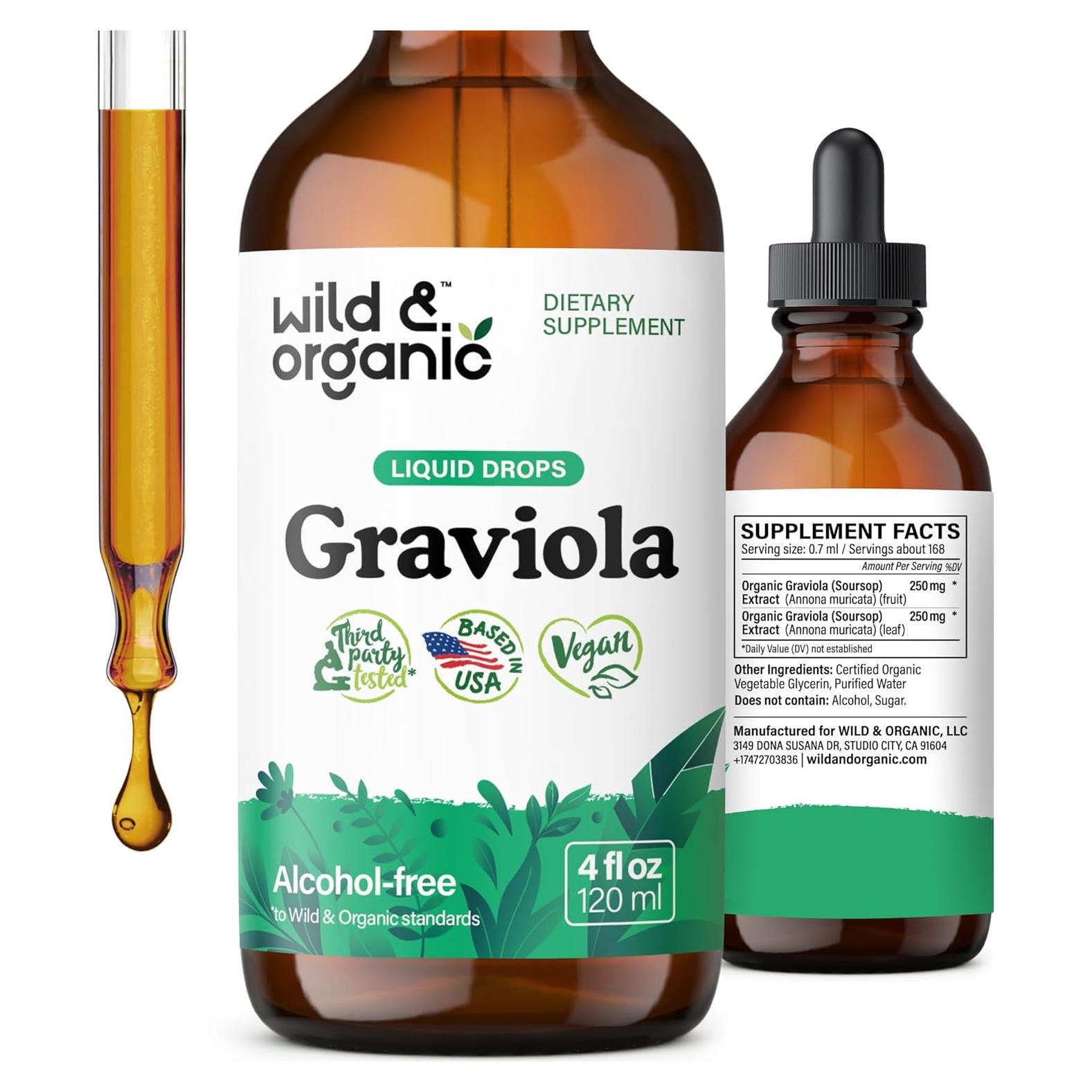 Gotas Multivitamínicas de Graviola Silvestre 118.29 ml - Veganas