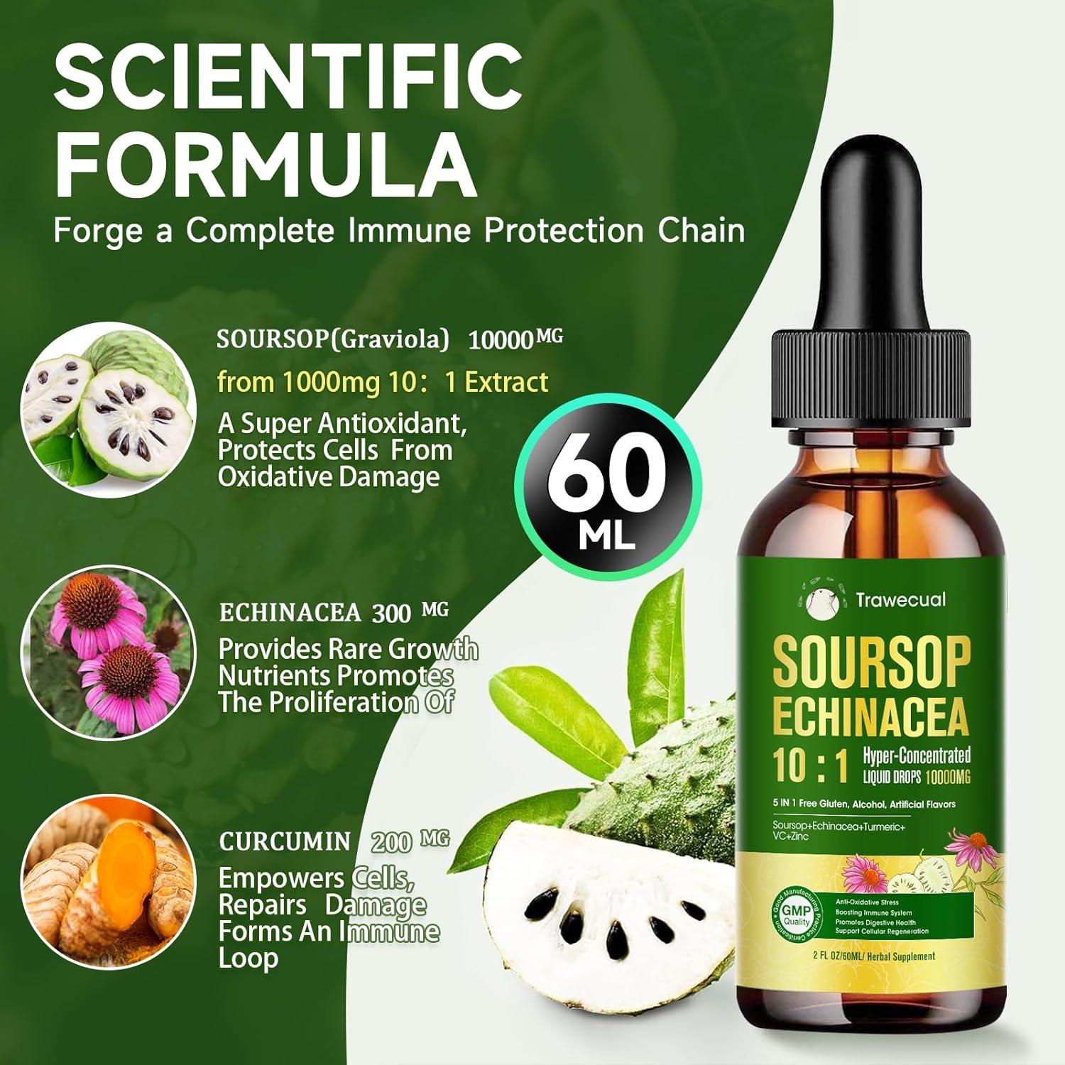 Gotas Líquidas de Graviola Trawecual 10:1 - Soporte Inmunológico