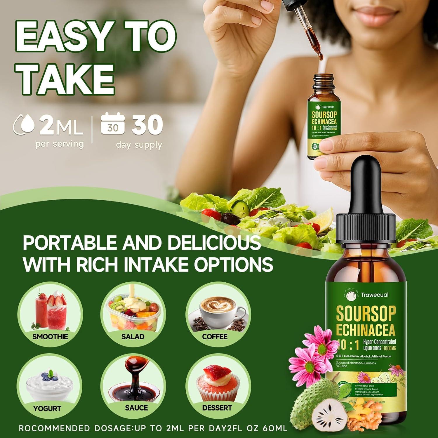 Gotas Líquidas de Graviola Trawecual 10:1 - Soporte Inmunológico