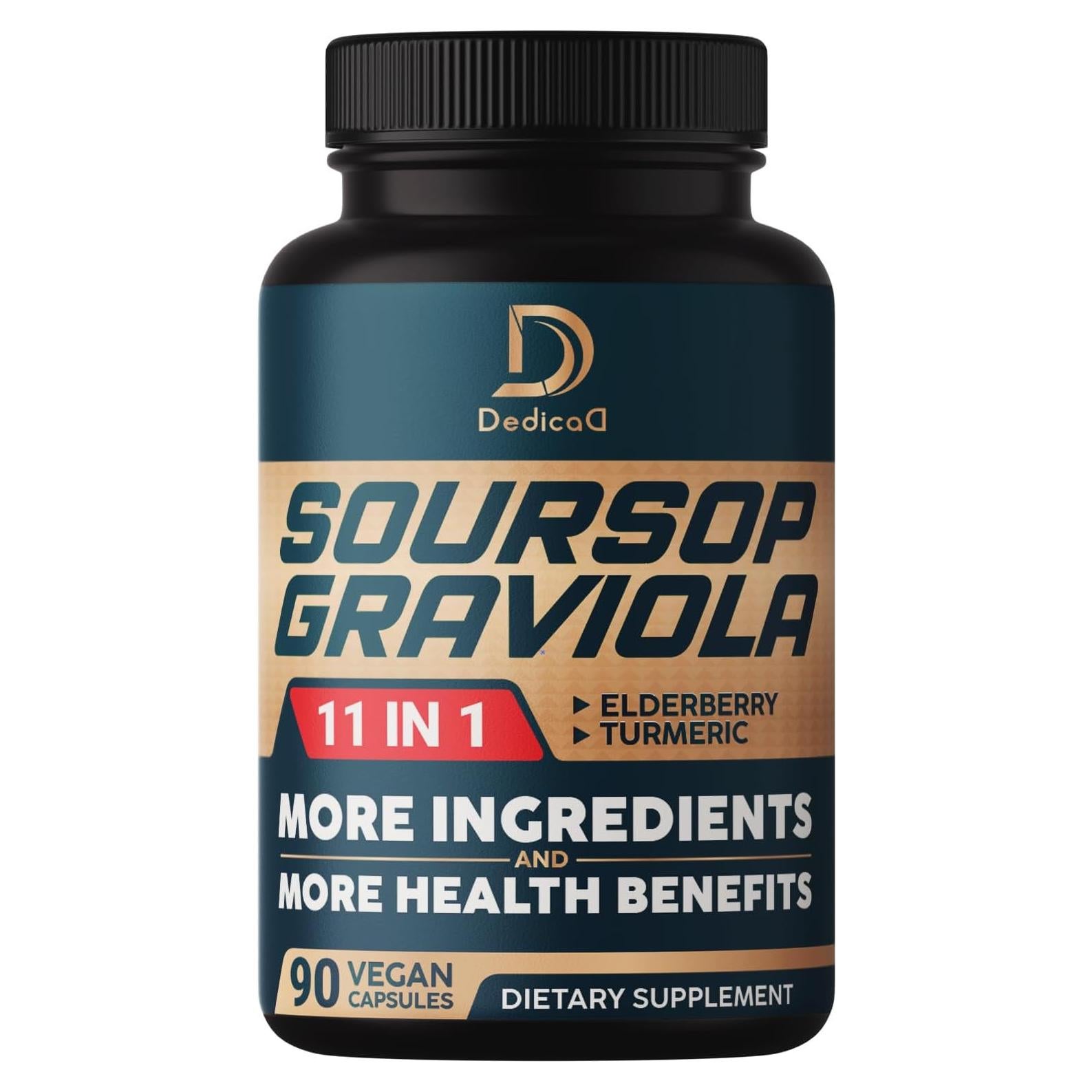 Cápsulas de Graviola Dedicad 9450mg - 90 Veganas - 3 Meses
