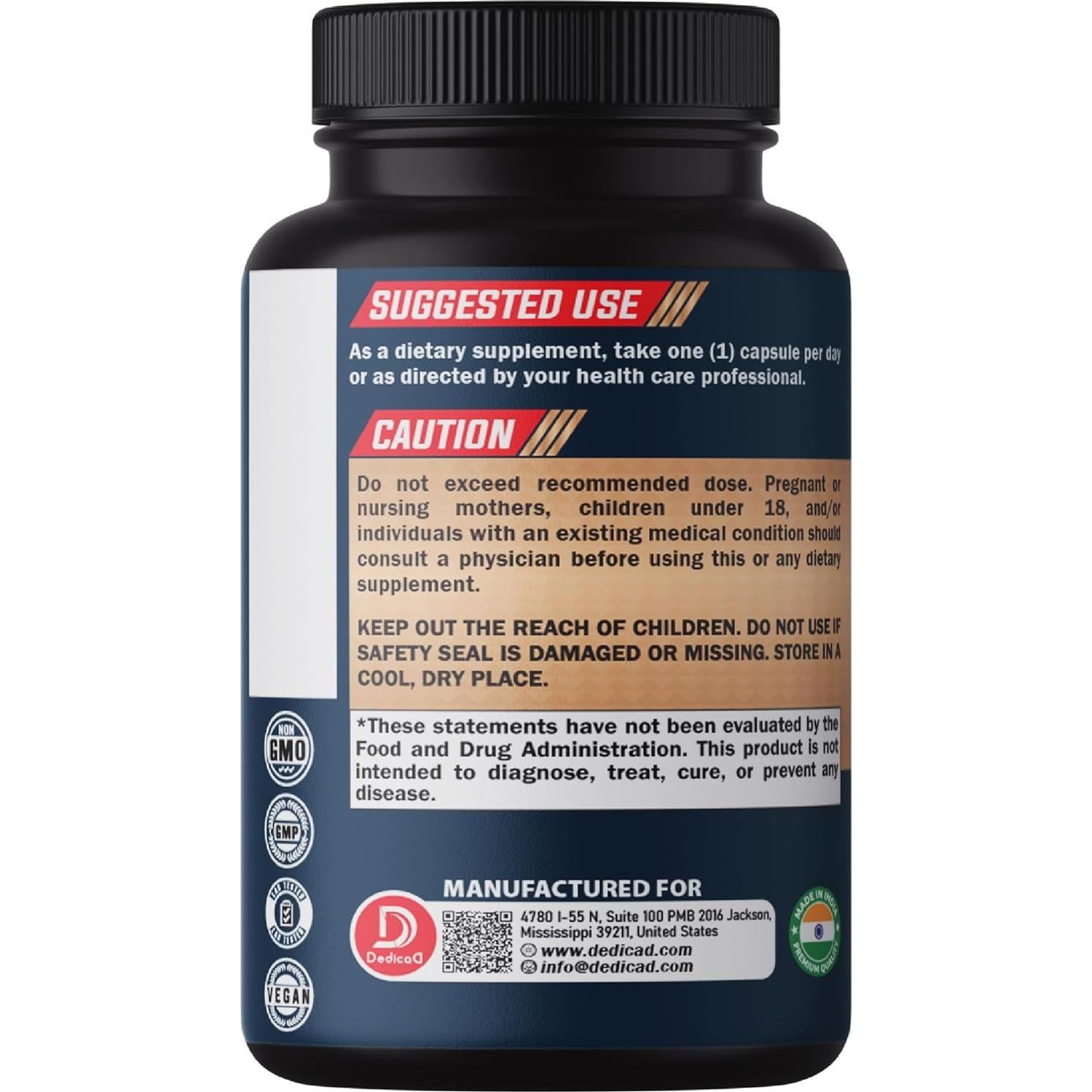 Cápsulas de Graviola Dedicad 9450mg - 90 Veganas - 3 Meses