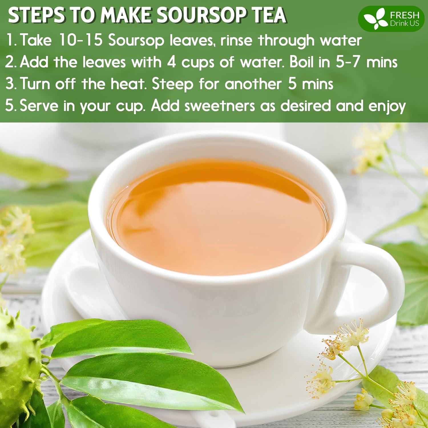 Té de Hojas Secas de Guanábana FreshDrinkUS 330-350 Hojas