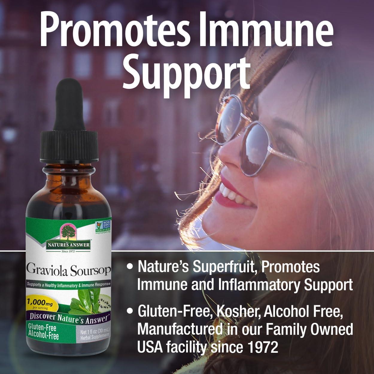 Extracto de Graviola Nature's Answer 30 ml Sin Alcohol