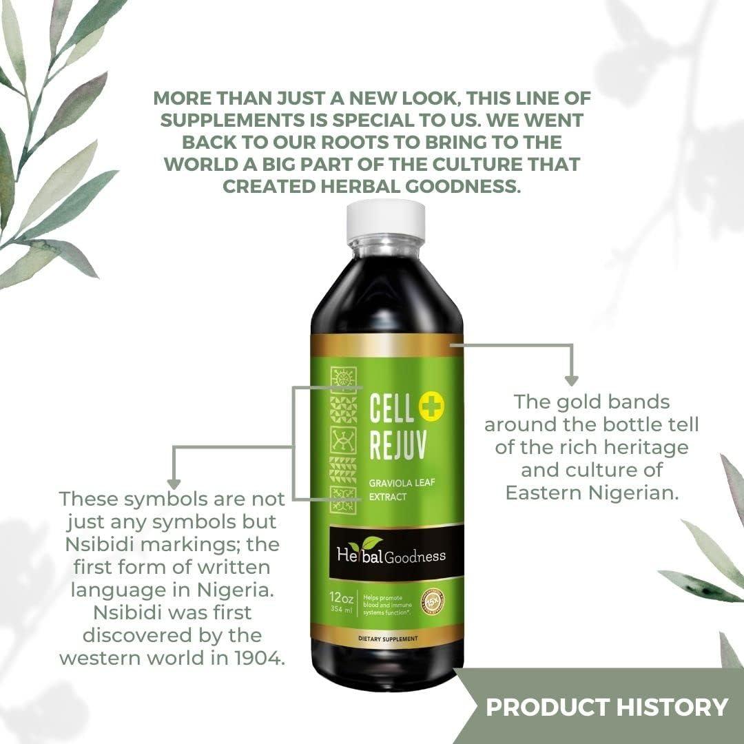 Extracto de Soursop Orgánico Herbal Goodness 354ml 15X Concentrado