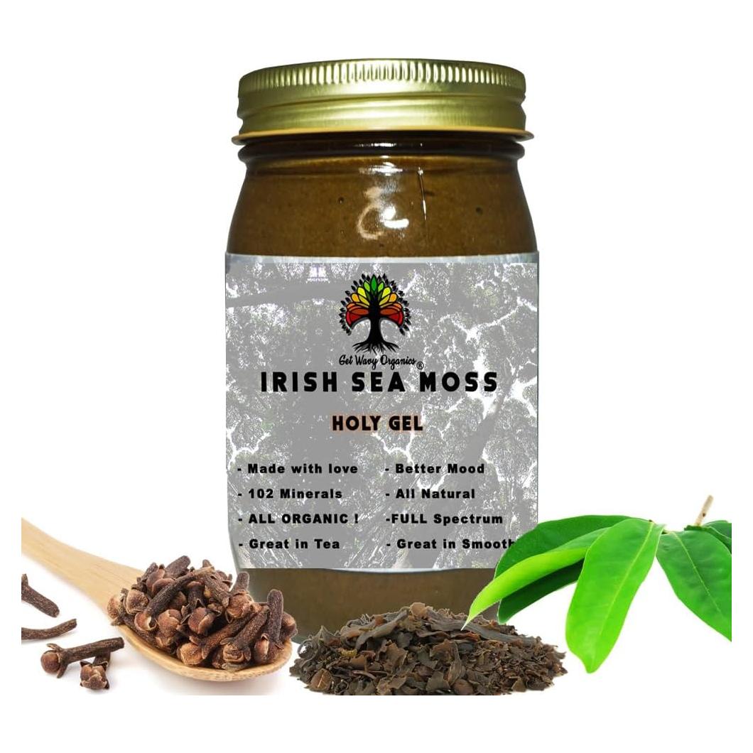 Gel de Musgo Marino Irlandés Orgánico Get Wavy 450g - Suplemento Vegano