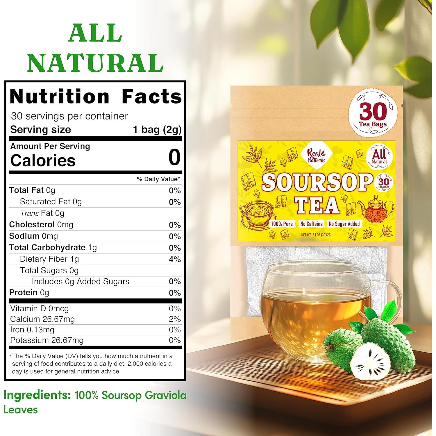 Té de Guanábana Premium Banana Joe - 30 Bolsitas 100% Puro