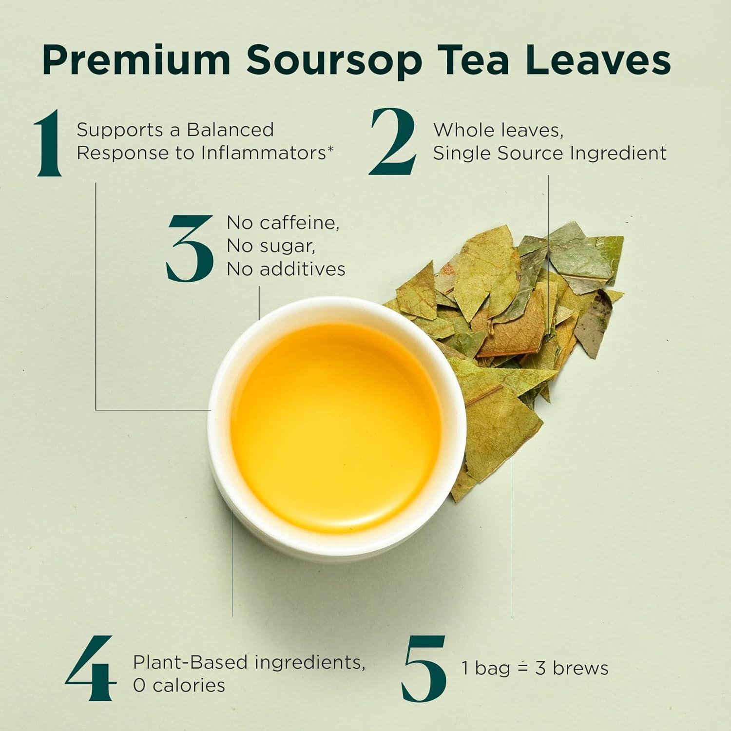 Bolsitas de Té de Guanábana Tea Facto - Paquete de 50 Unidades