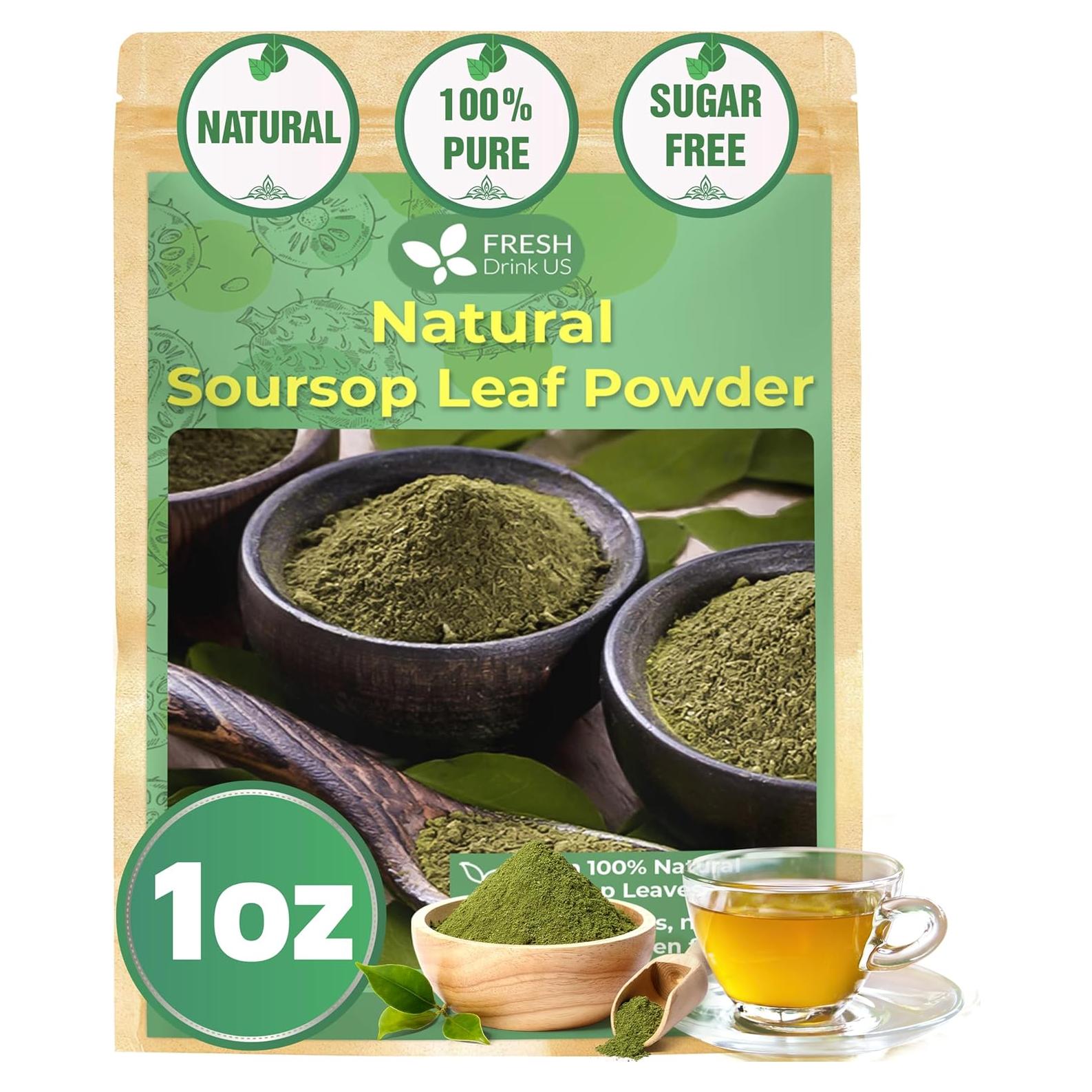 Polvo de Hoja de Guanábana FRESHDRINKUS 28g 100% Natural