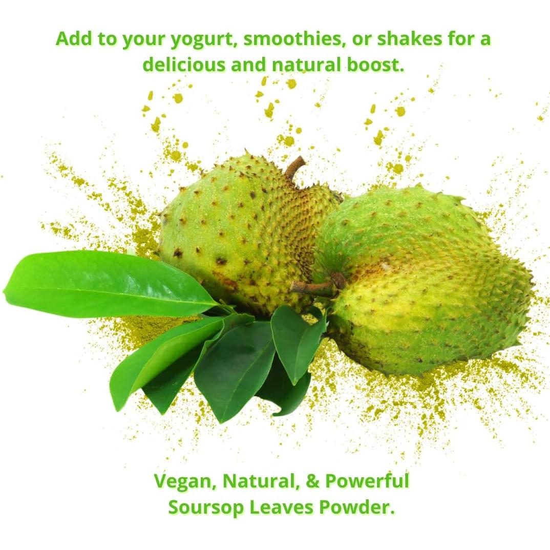 Polvo de Hoja de Guanábana 453g Herbalista - 100% Natural