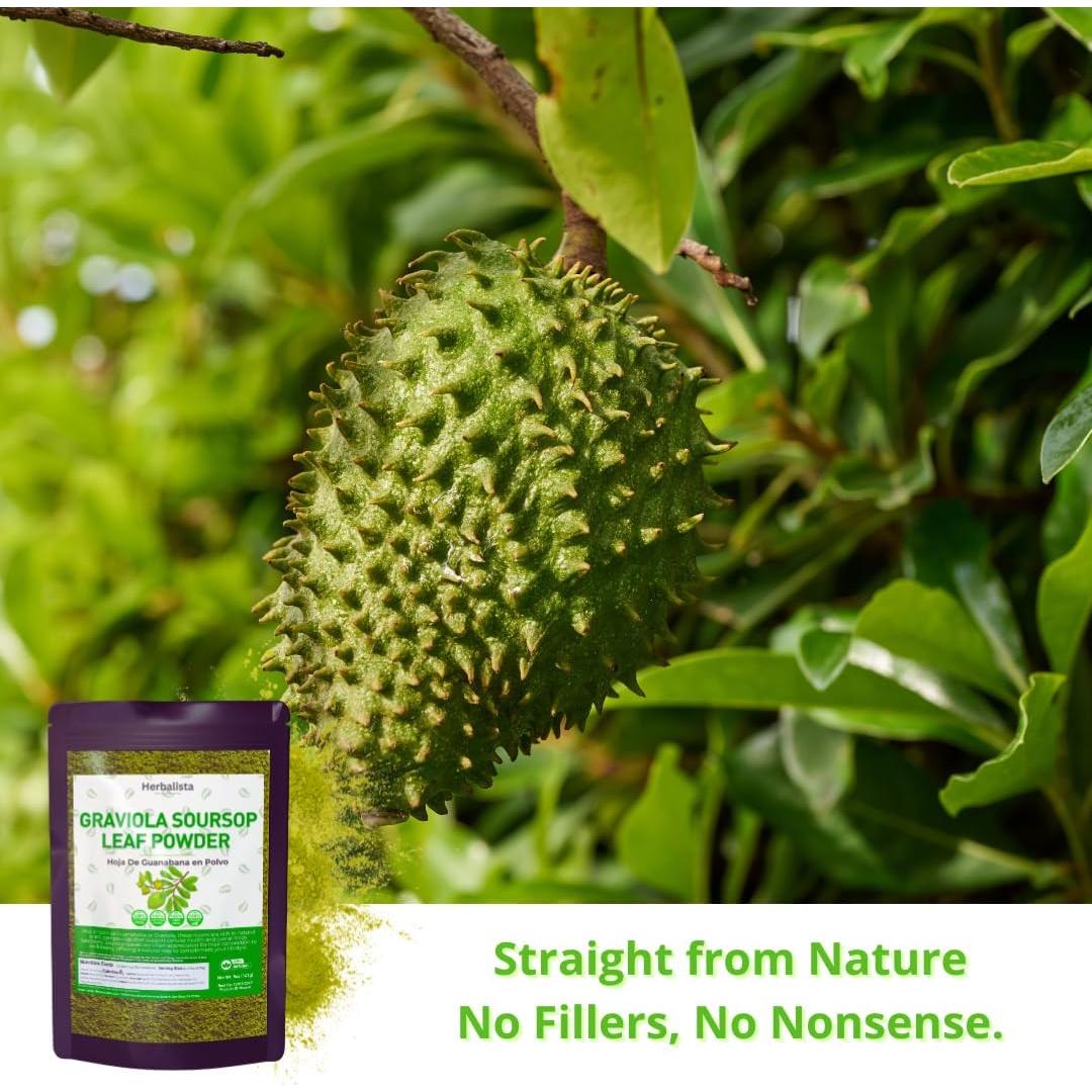 Polvo de Hoja de Guanábana 453g Herbalista - 100% Natural