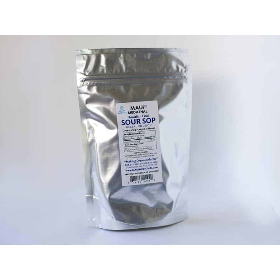 Hojas de Té de Guanábana Orgánicas Maui Medicinal 21g