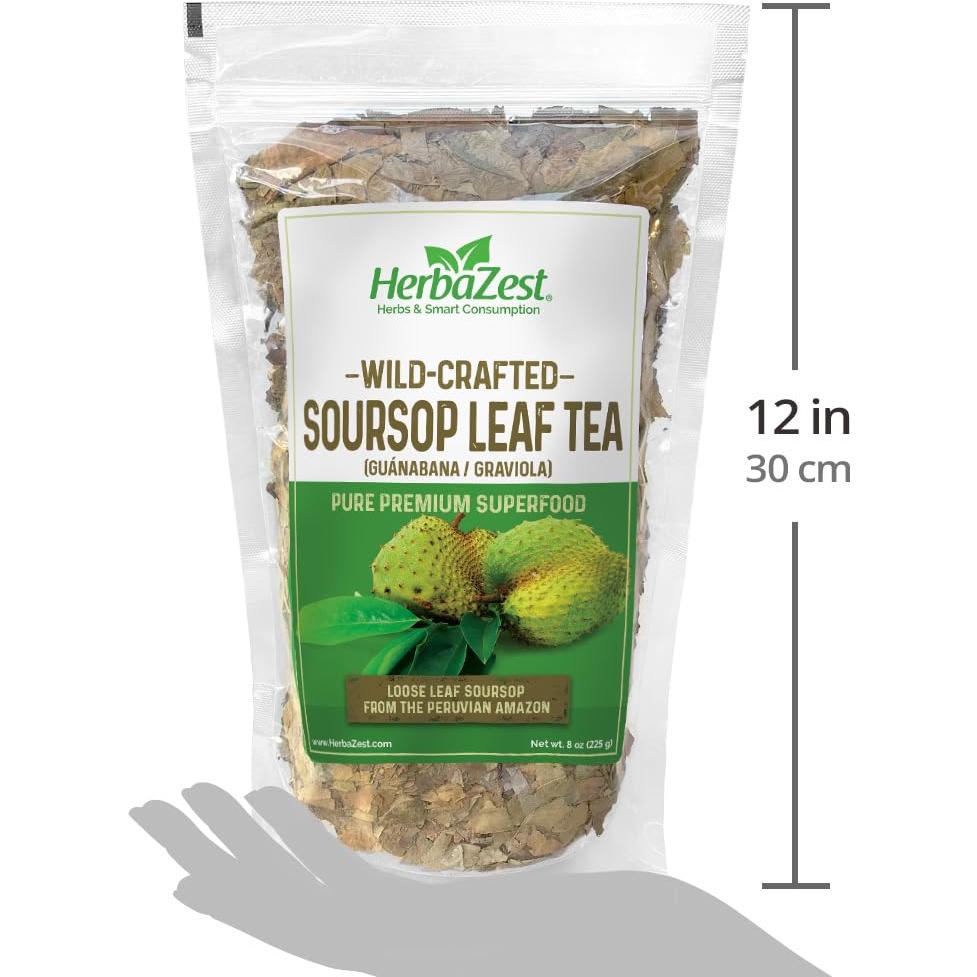 Té de Hoja de Guanábana HerbaZest 225g 100% Puro Natural