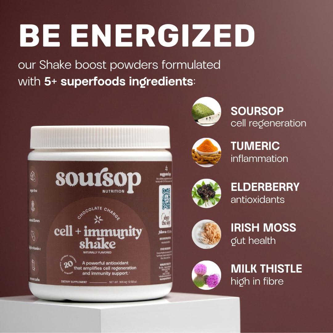 Batido Superalimenticio Soursop Carga de Chocolate 440g