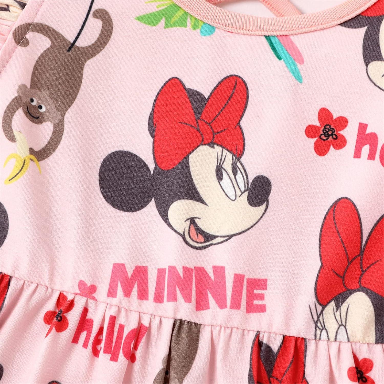 Vestido de Verano para Niña Disney Minnie Rosa 3T