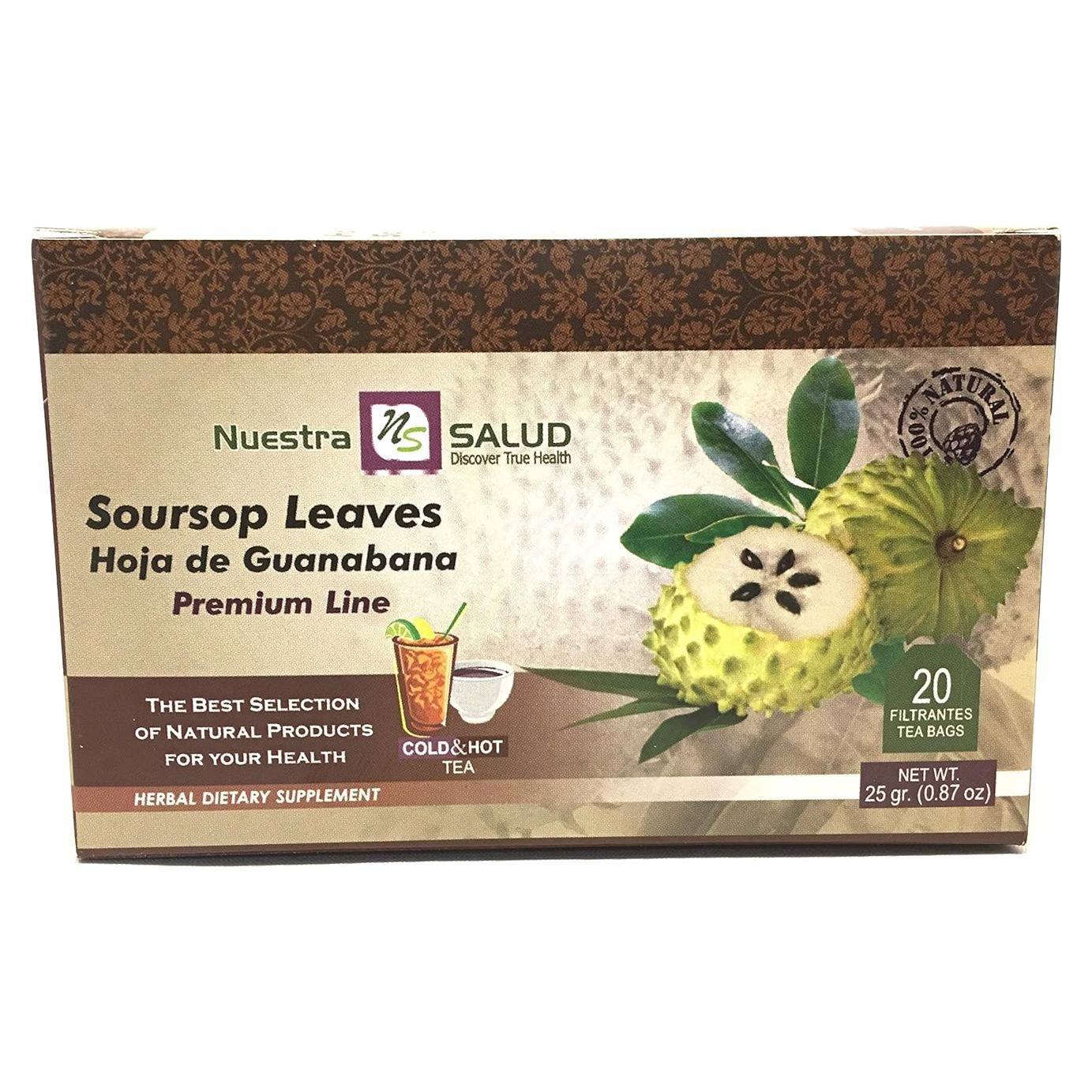 Hojas de Guanábana Secas 20 Bolsitas de Té - CGS