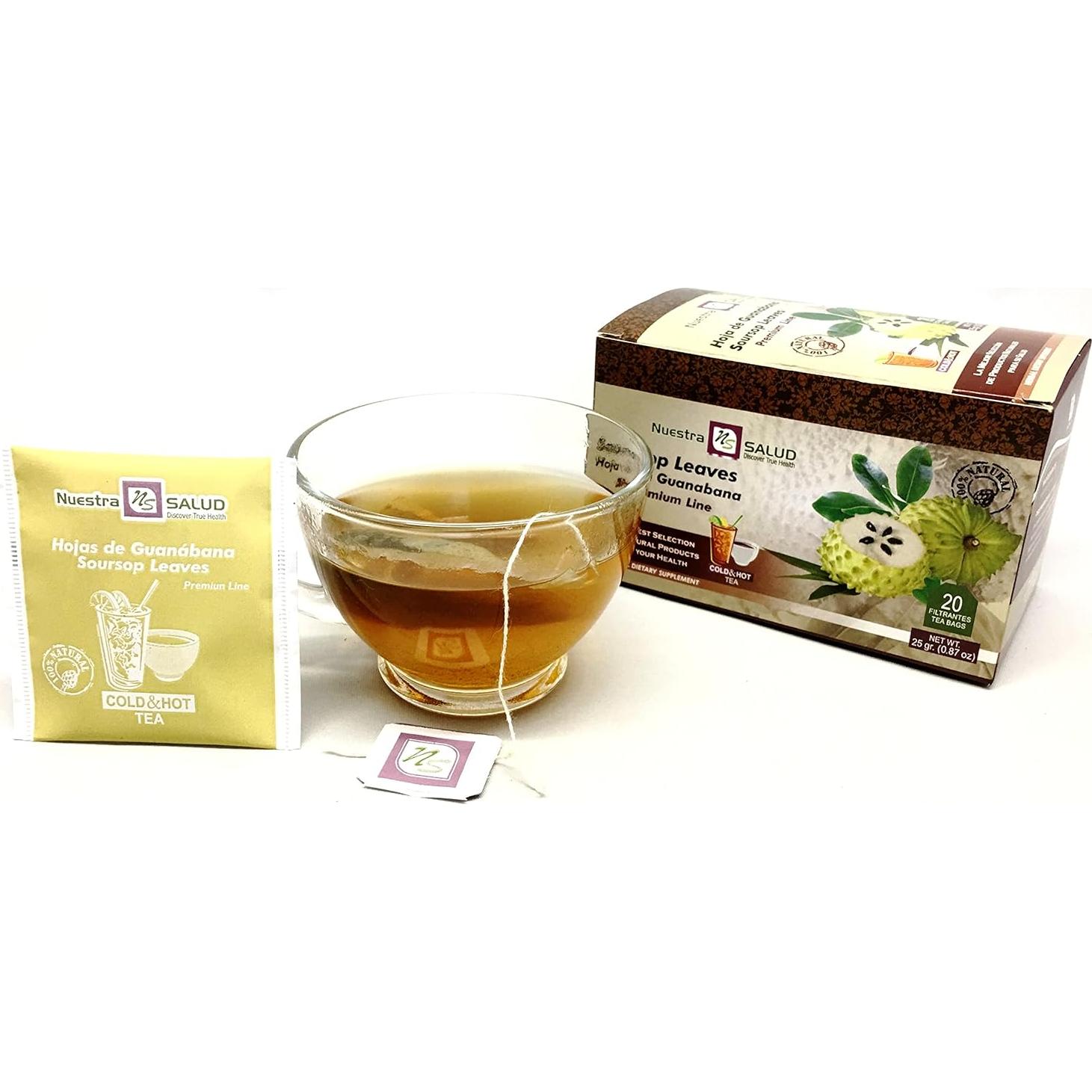 Hojas de Guanábana Secas 20 Bolsitas de Té - CGS