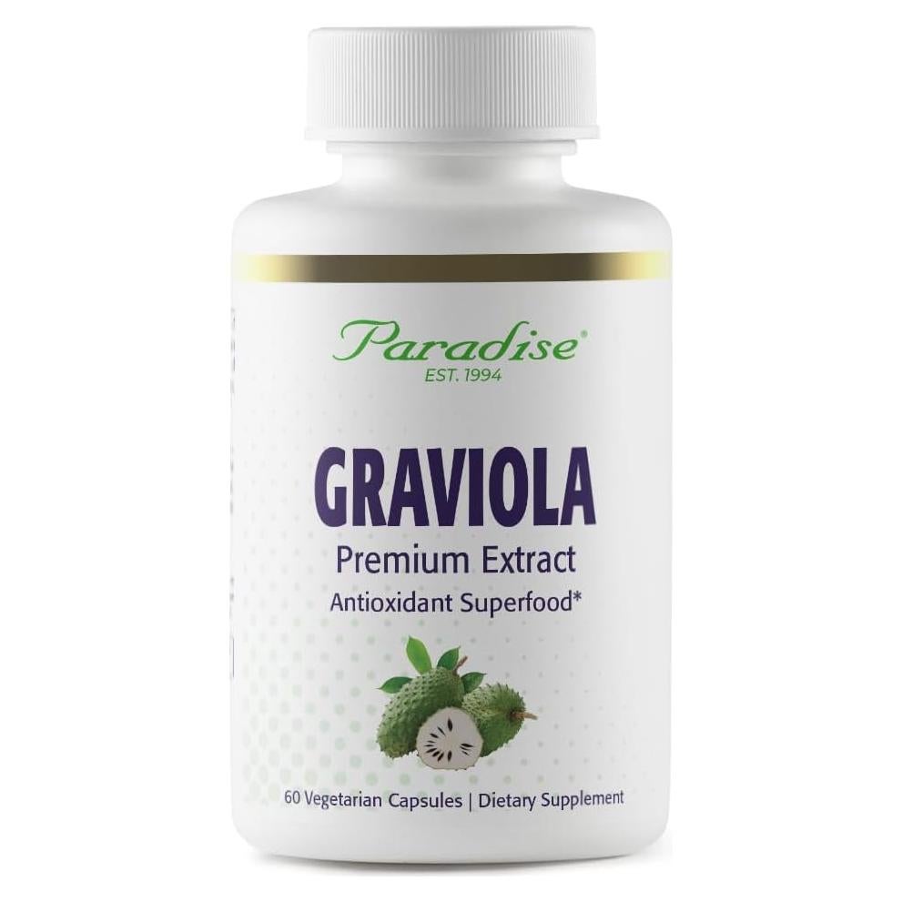 Extracto de Hoja de Graviola Hierbas del Paraíso 60 Cápsulas Veganas