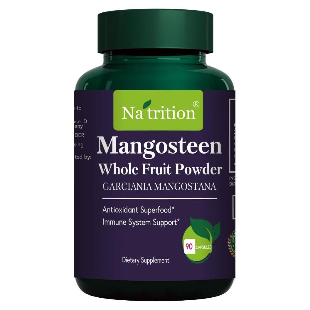 Cápsulas de Mangostán Natrition 90 unidades - Antioxidantes y Multivitamínico