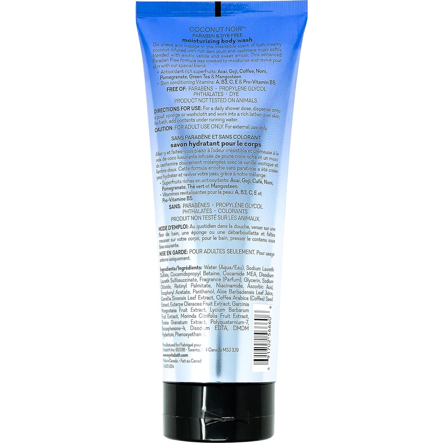 Gel de Baño Hidratante Vitabath Coco Noir 330 g - Sin Parabenos