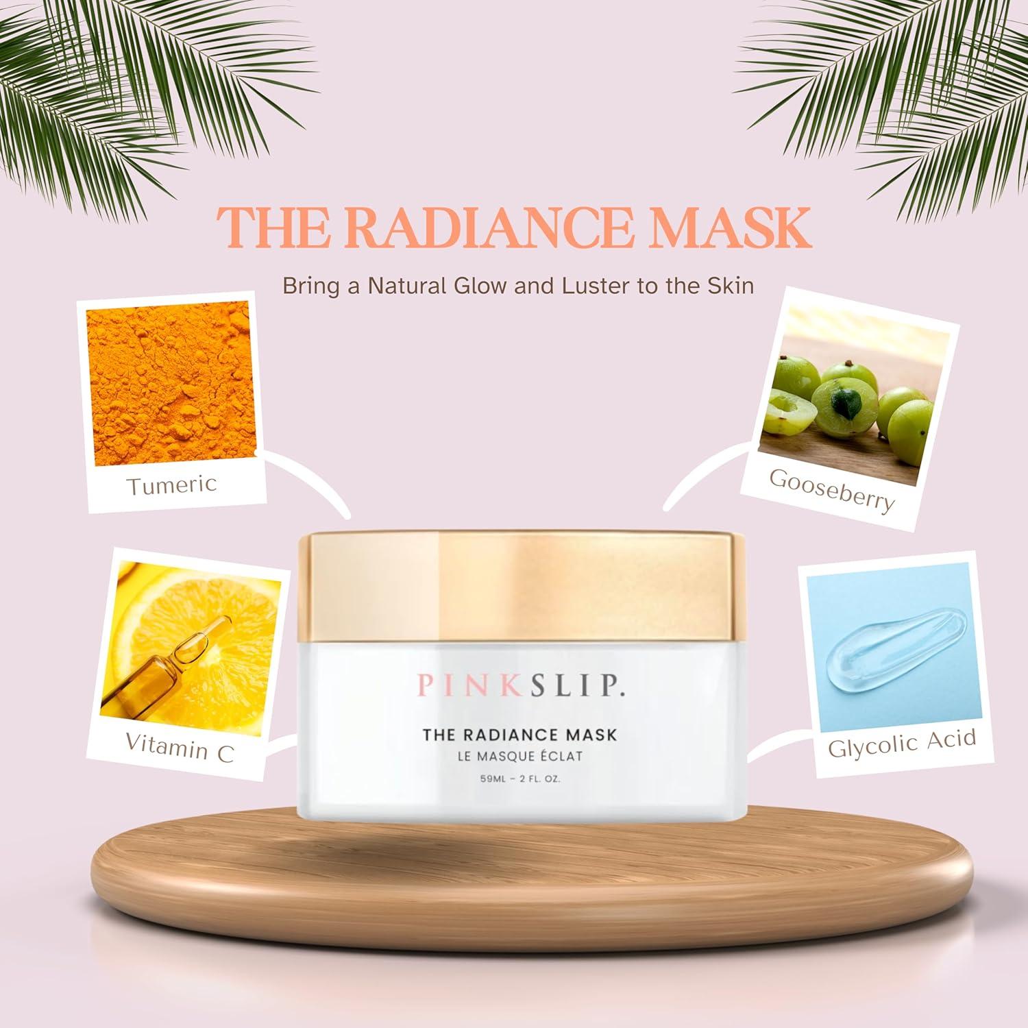 Crema Facial Radiance Pink Slip 330g - Cúrcuma y Vitamina C