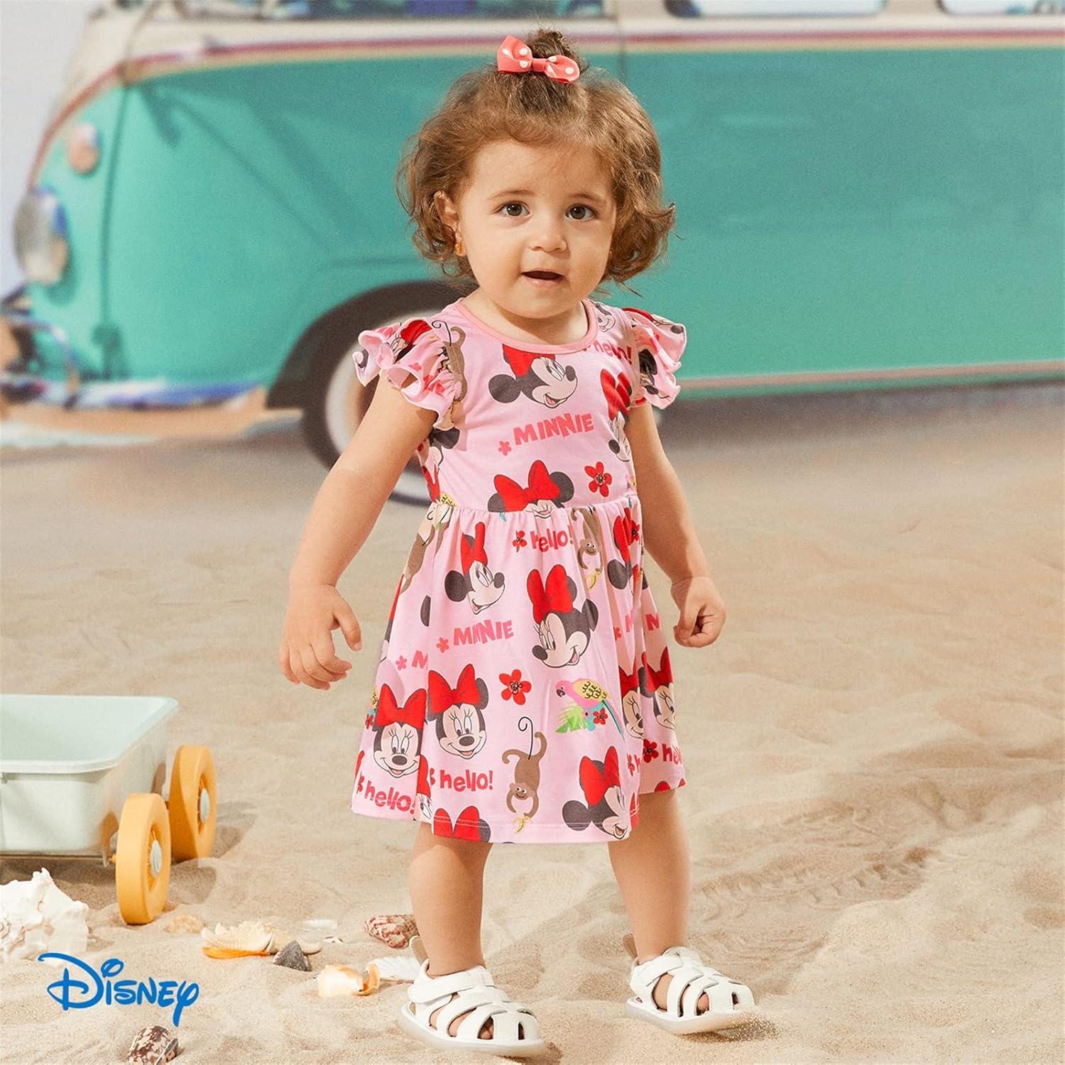 Vestido de Verano para Niña Disney Minnie Rosa 4-5T