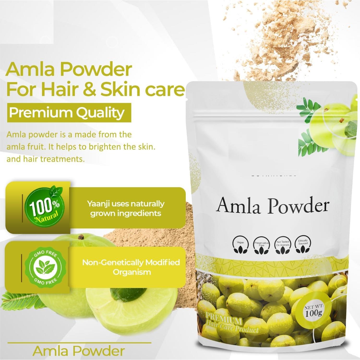 Polvo de Amla 100g Puro y Natural para Cabello y Piel