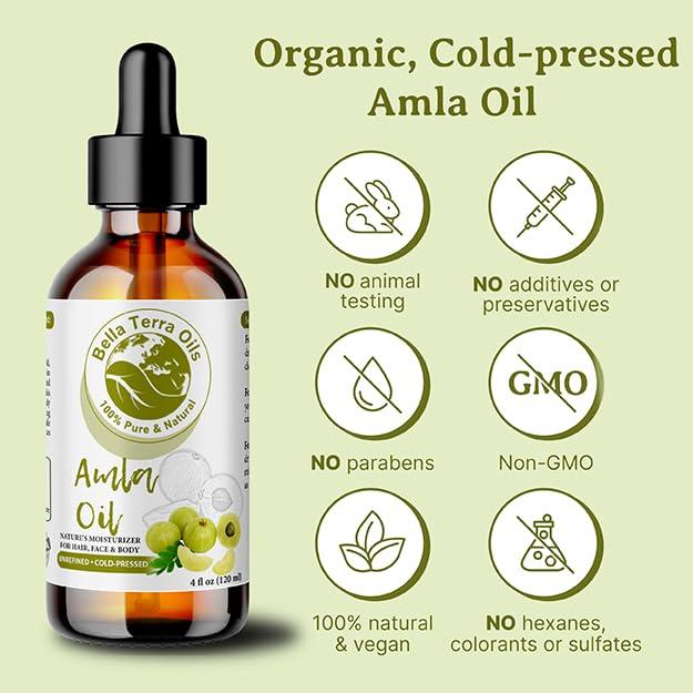 Aceite de Amla Orgánico Bella Terra 3.78 L - Puro y Nutritivo