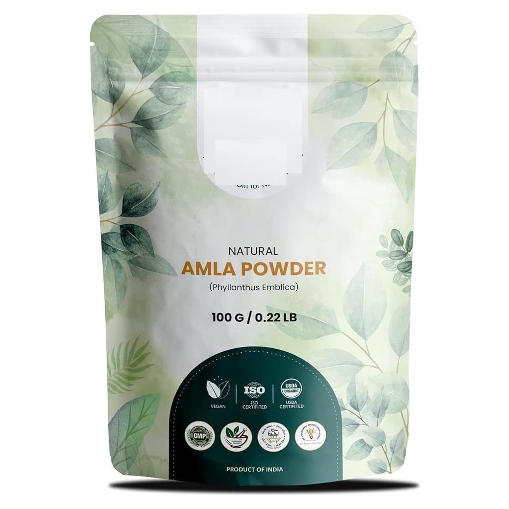 Polvo de Amla Natural 100g - Grosella India para Cabello y Piel