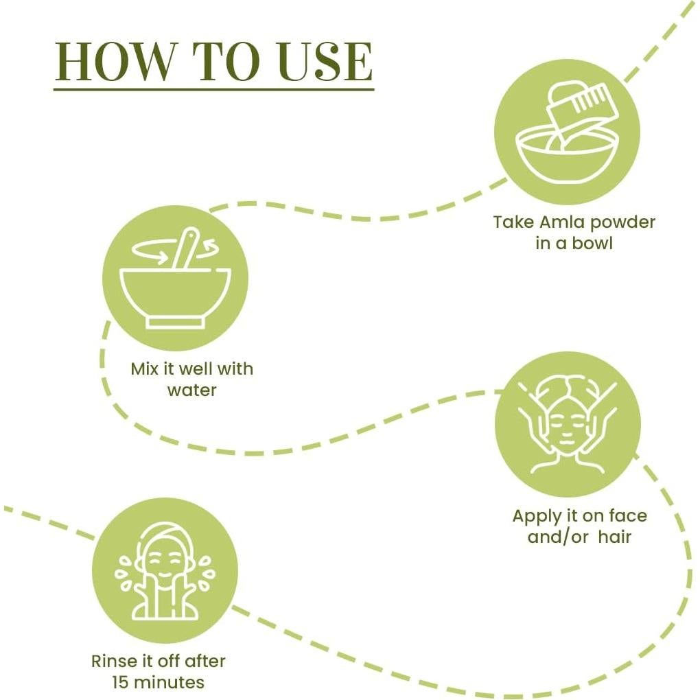 Polvo de Amla Natural 100g - Grosella India para Cabello y Piel