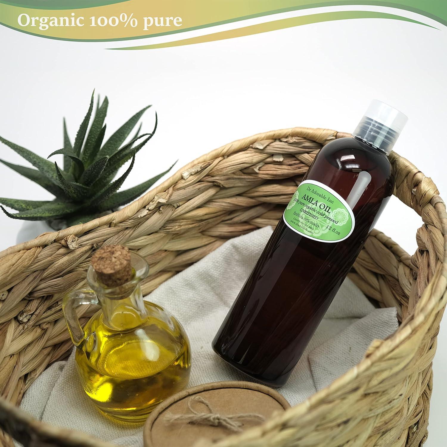 Aceite de Amla Orgánico Dr Adorable 355 ml Puro Prensado en Frío